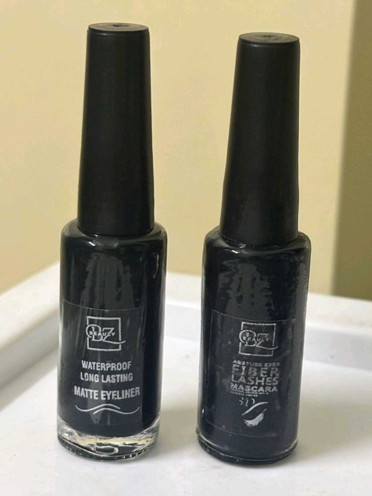 QBZ Waterproof Matte Eyeliner &amp; Mascara Set