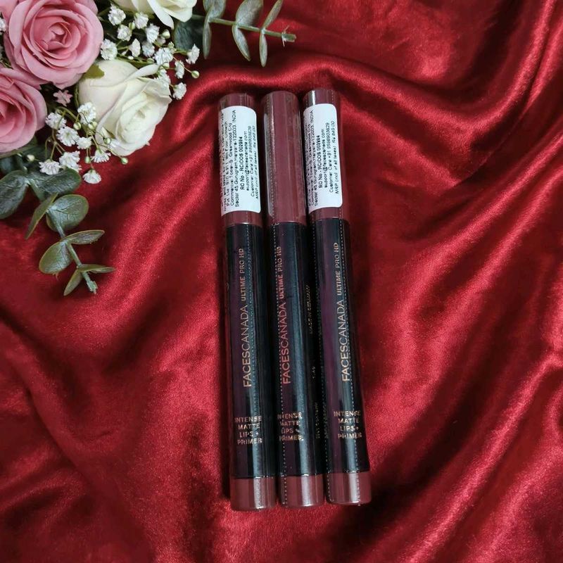 Faces Canada Ultimat Matte Lipsticks - Set of 3