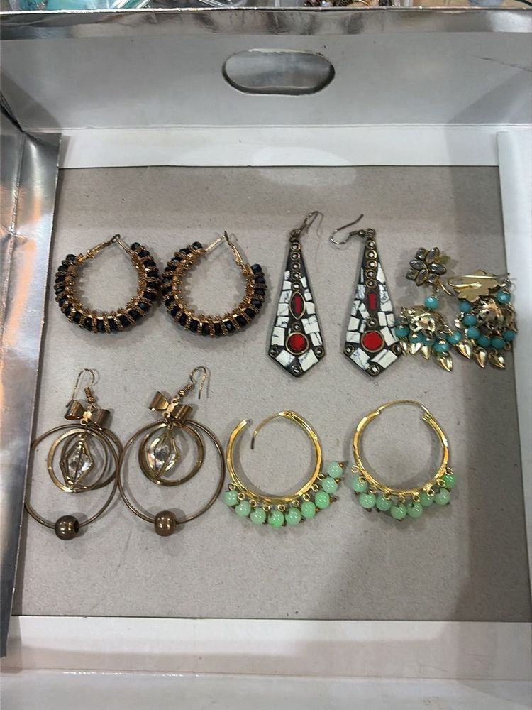 Assorted Dangle &amp; Hoop Earrings Set