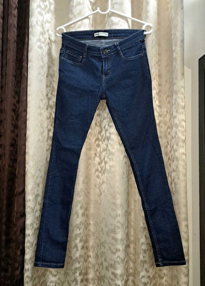 Navy Blue Skinny Fit Denim Jeans