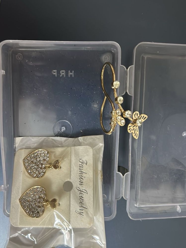 Charming Heart &amp; Butterfly Earrings Set