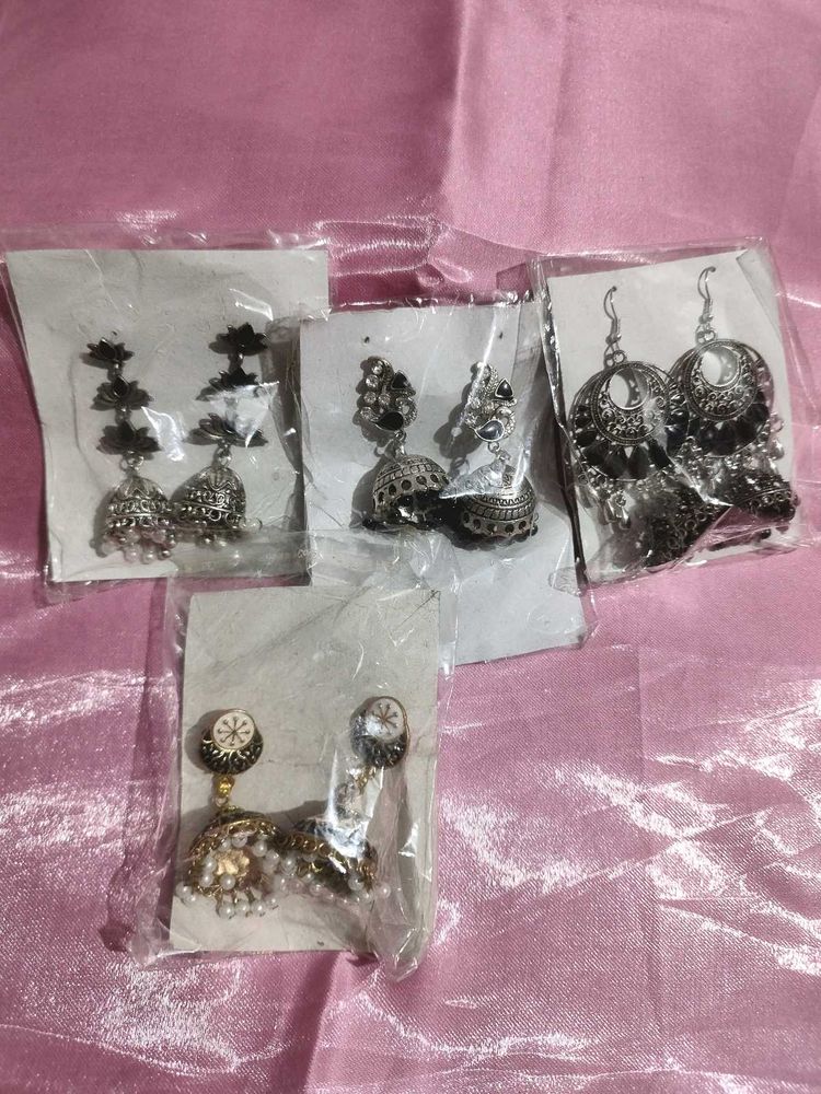 Assorted Jhumka Earrings Set