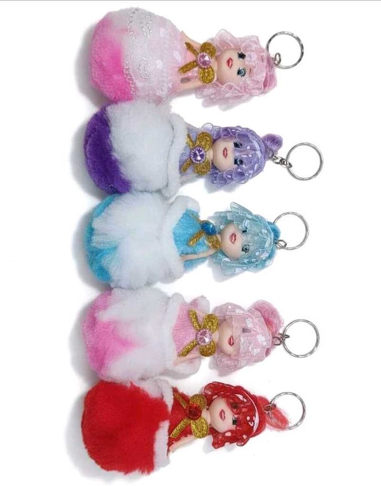 Doll Keychains  set Of 5