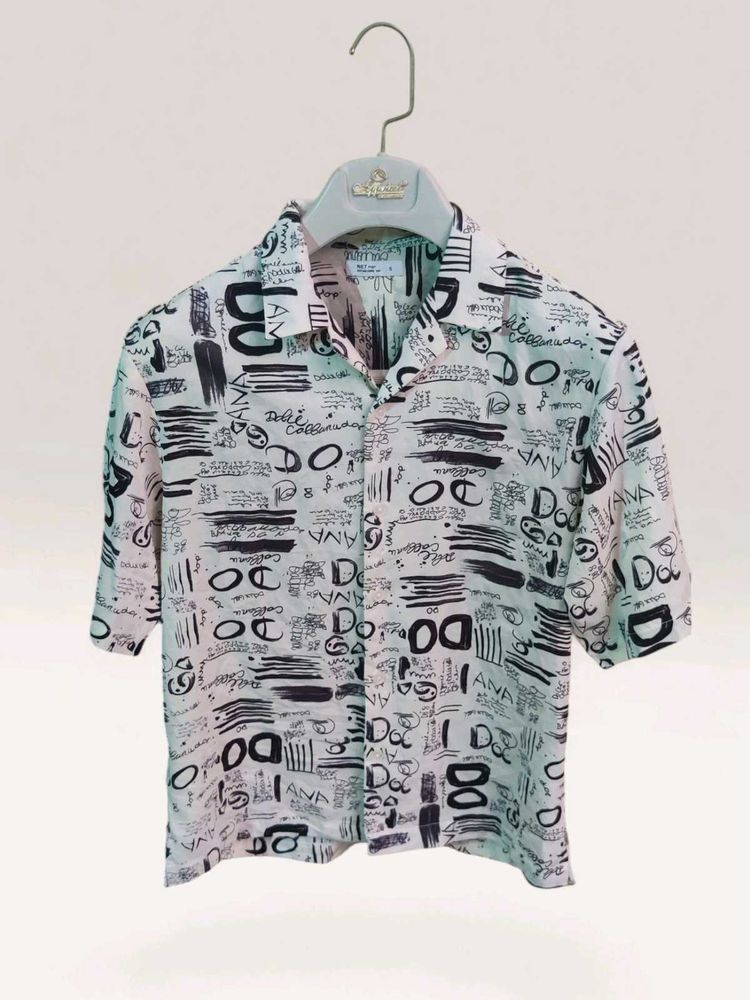 Graphic Print Short Sleeve Shirt