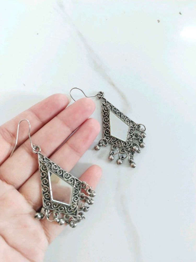 Boho Mirror Dangle Earrings