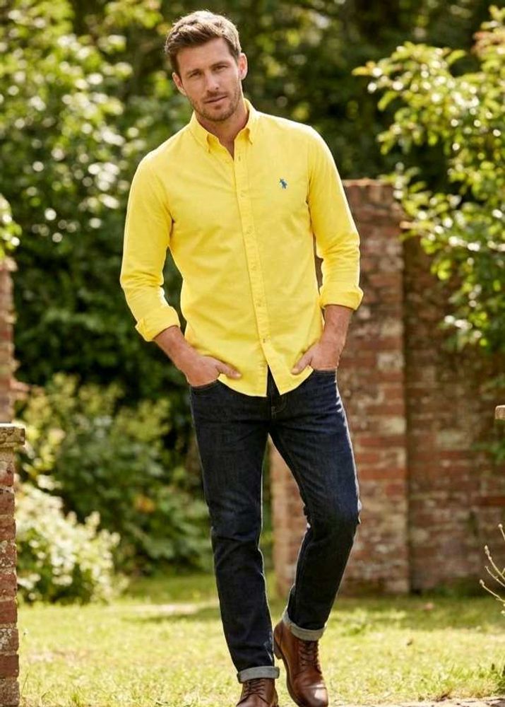 Bossini Yellow Casual Shirt