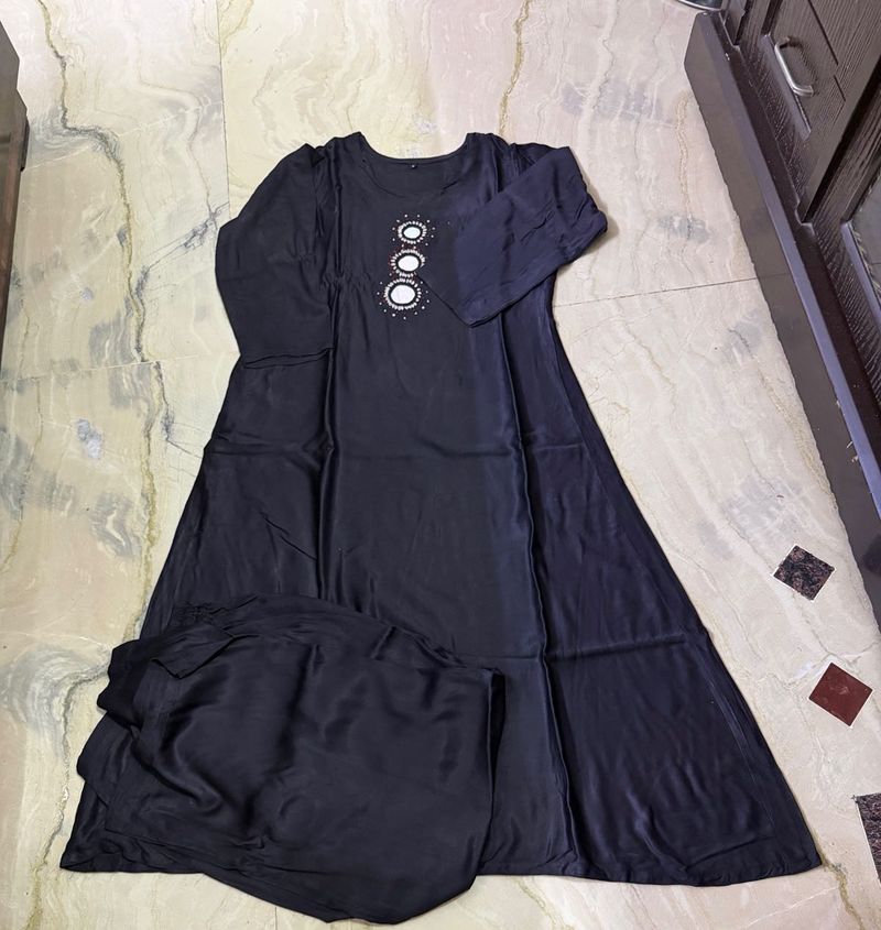 mirror work kurta with palazzo