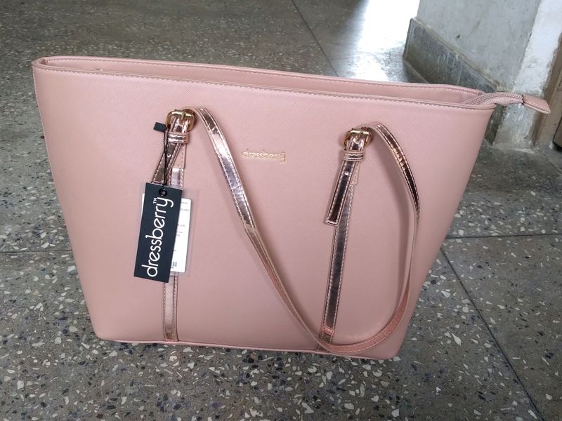 Dressbery Pink Solid Shoulder Bag
