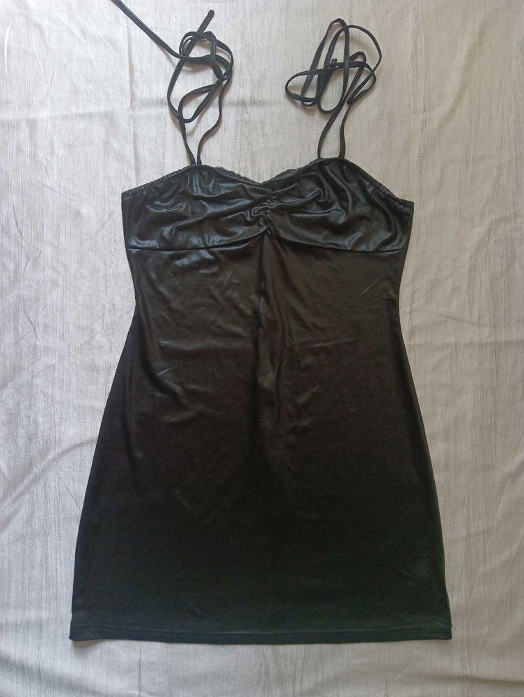 Sleek Black Mini Dress