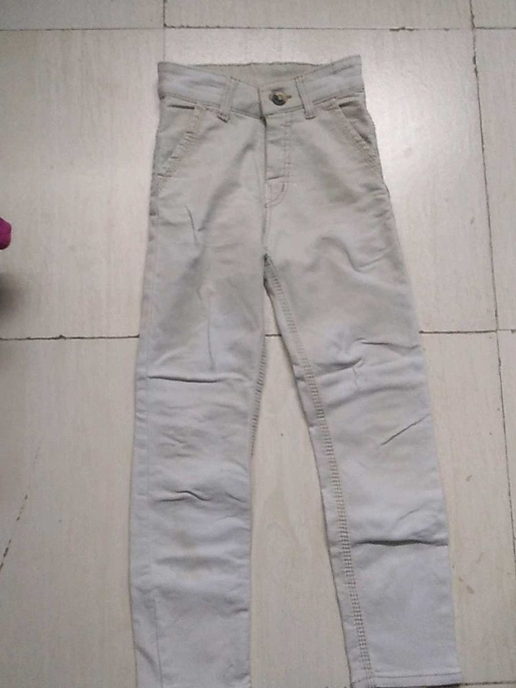Boy's Casual White Jean's.