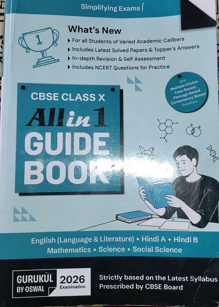 Books > Textbooks | CBSE Class 10 All-in-1/ Oswal Guide Book | Freeup