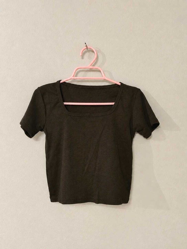 Basic Square Neck T-Shirt