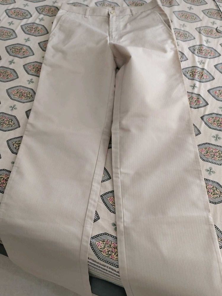 Men's Beige Corduroy Pants