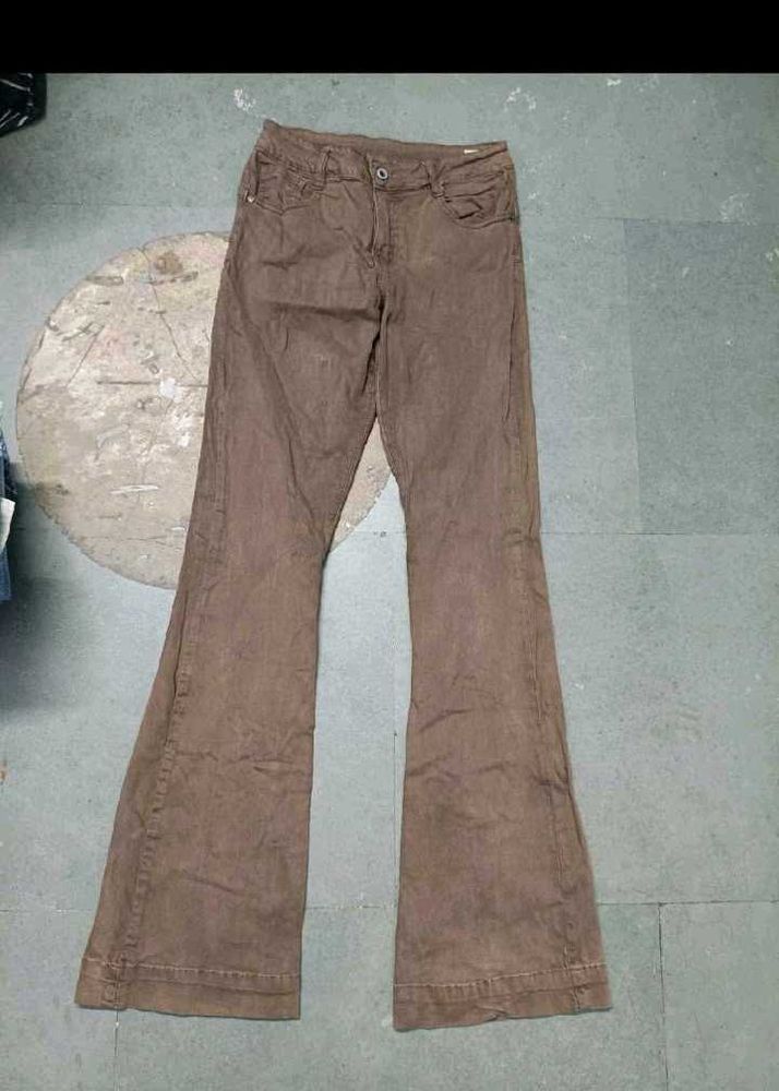 Khaki Casual Pants for Women