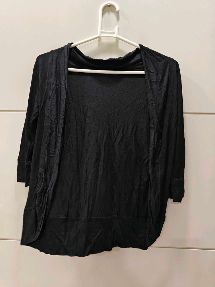 Black Open Front shrug