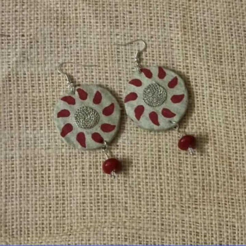 Handcrafted Fabric Earrings