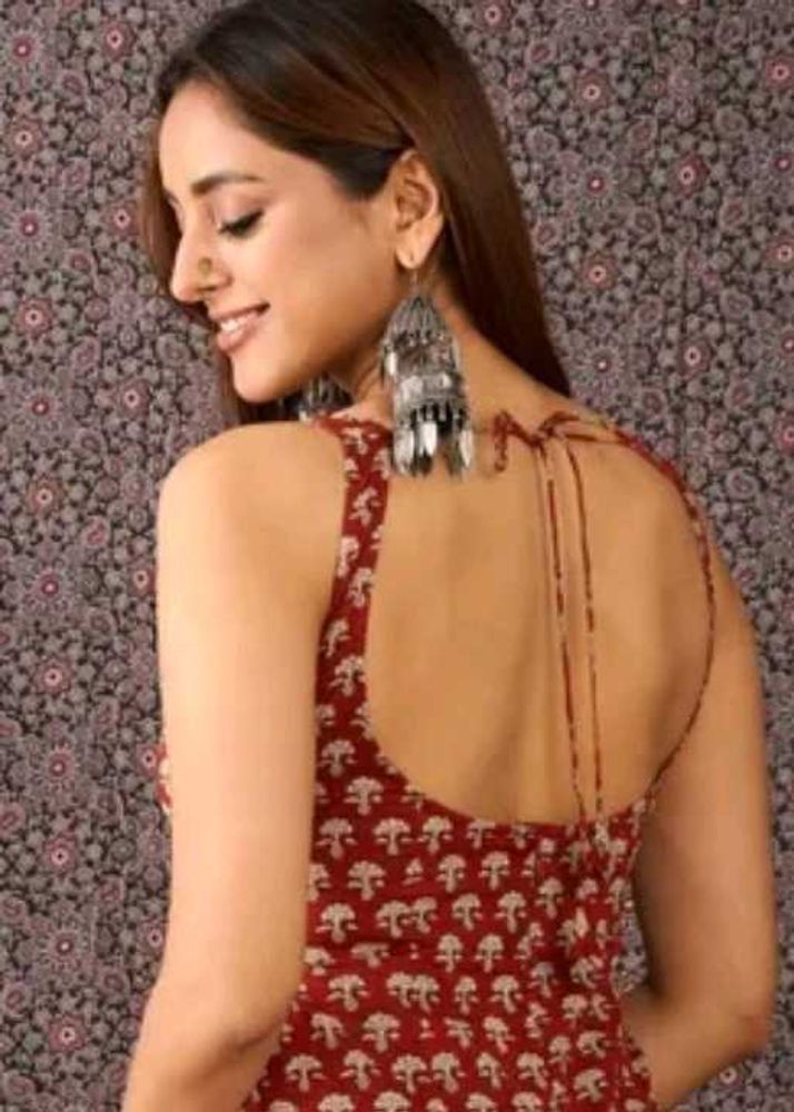 Designer Indian backless kurti
