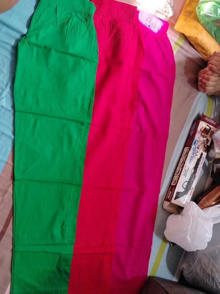 Vibrant Palazzo Pants - Set of 3