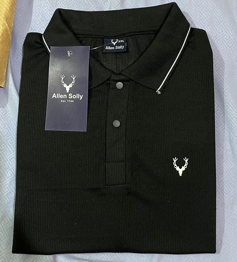 Imported Allen Solly Black T-Shirt new wdt tag