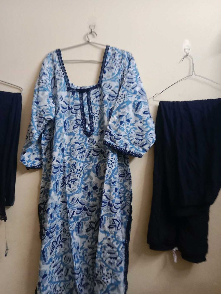 Floral Print Kurta Set