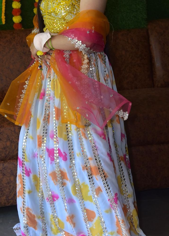 Vibrant Tie-Dye Lehenga Choli Set