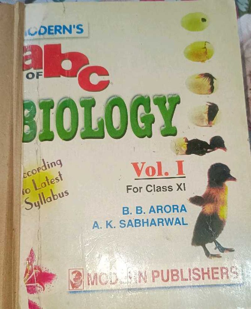 Textbook ABC of Biology Vol. I - Class XI