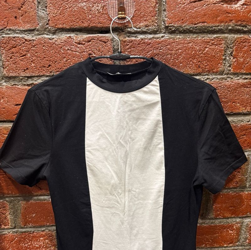 Black &amp; White Panel Tee