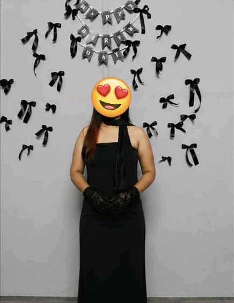 black party wear dress