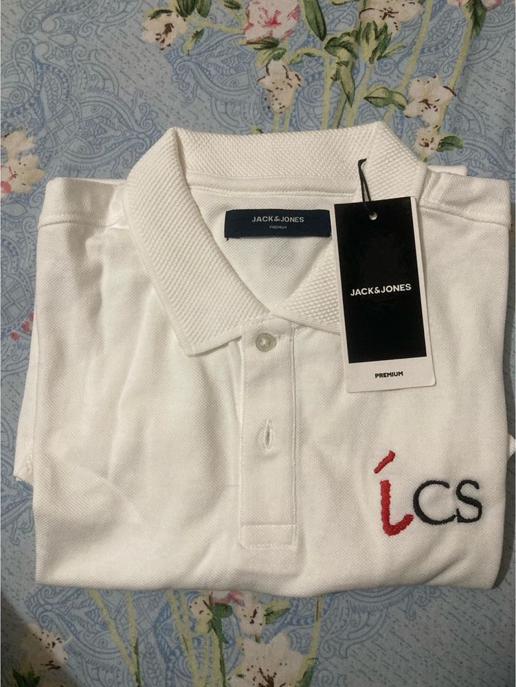 Jack &amp; Jones White Polo Shirt