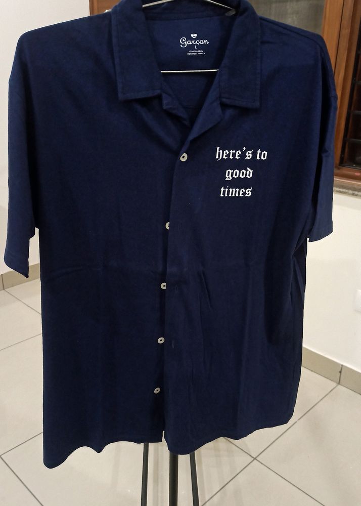 Dark Blue Short Sleeve Shirt