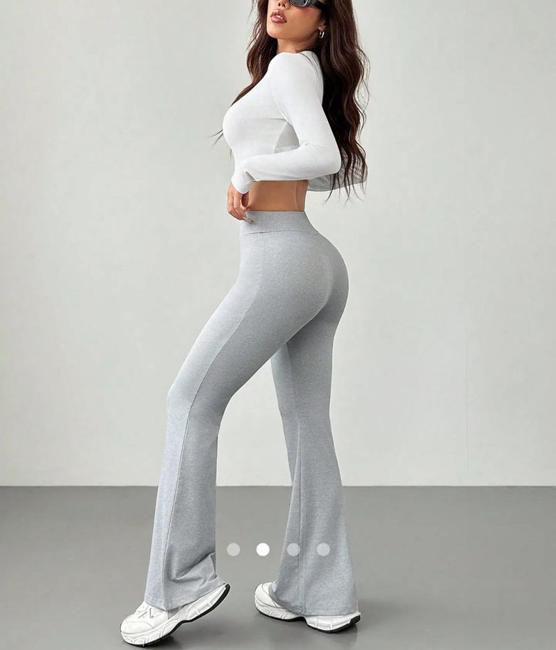 SAVANA Flare High Waisted Leg Pants