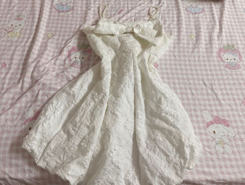 bow mini dress