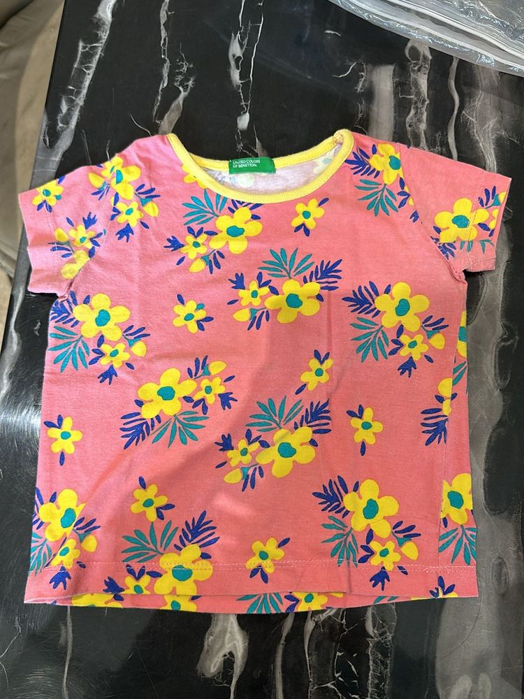 Cute Floral Print T-Shirt
