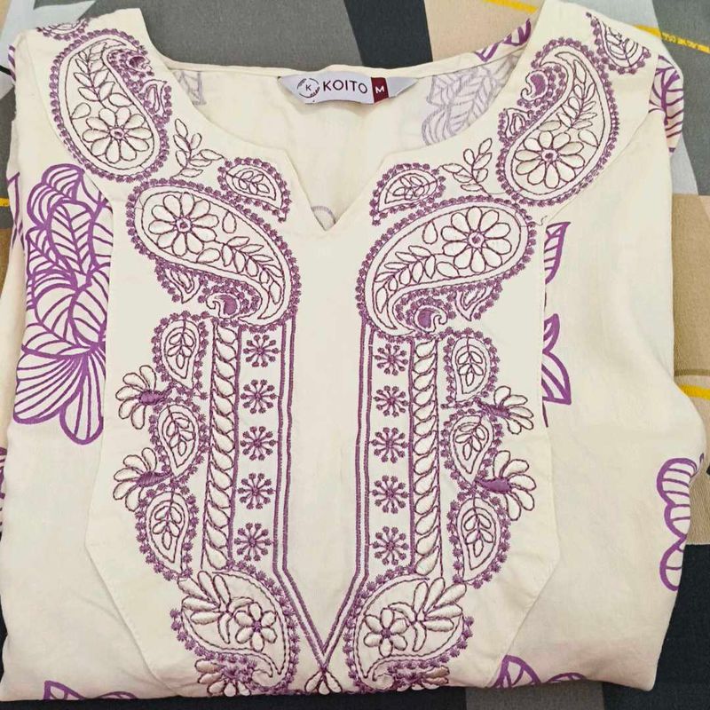 Elegant Embroidered Kurta