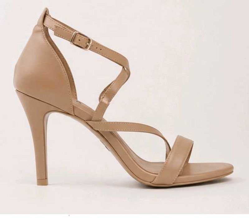 Elegant Nude Strappy Heels