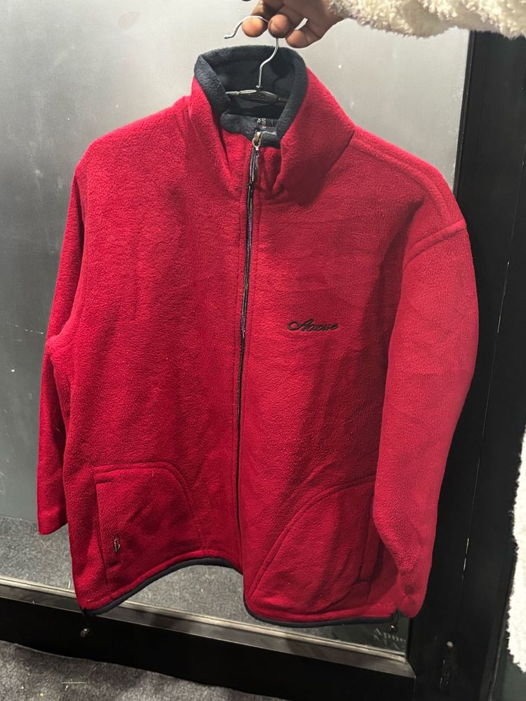 Cozy Red Fleece Jacket