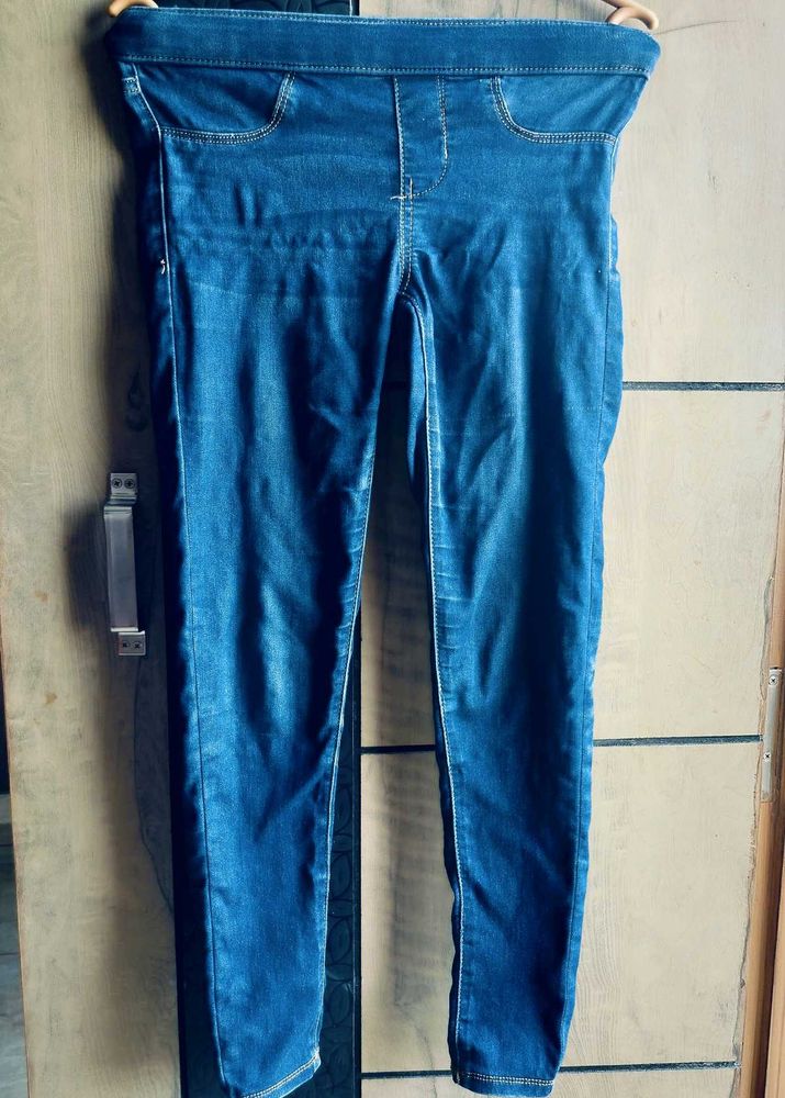 blue jeggings