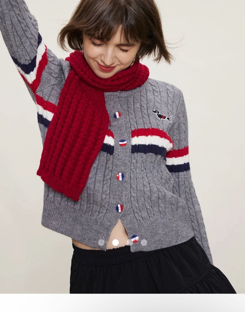 cute red scarf