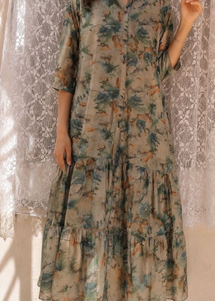 Bohemian Tiered Maxi Dress🩵✨🫶🏻!!!!!