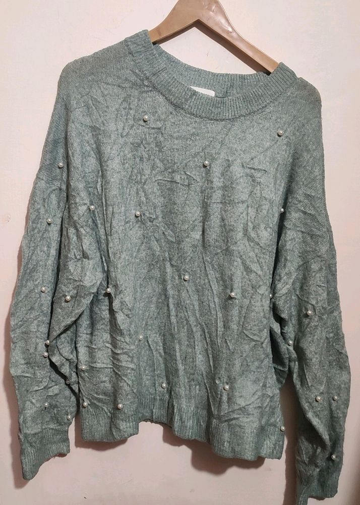Light Grey Winter Top For Girl Or Woman 42 Bust