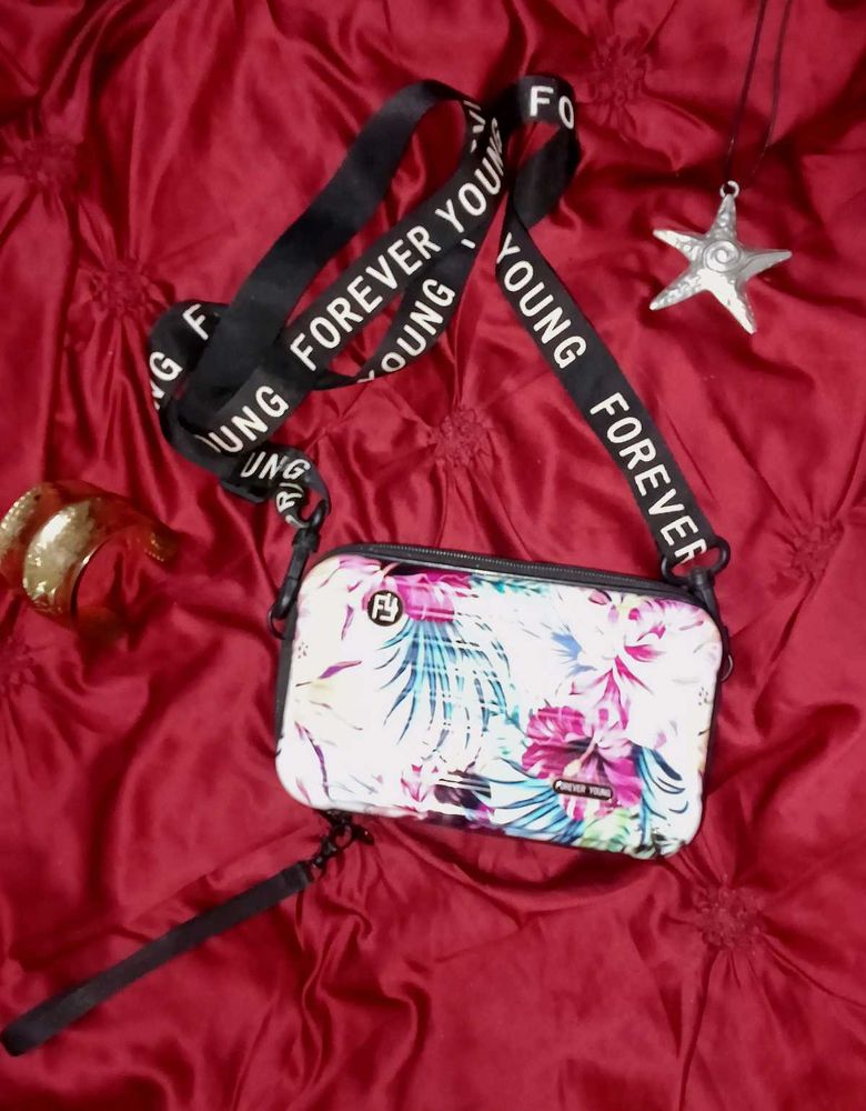 Floral Print Crossbody Bag