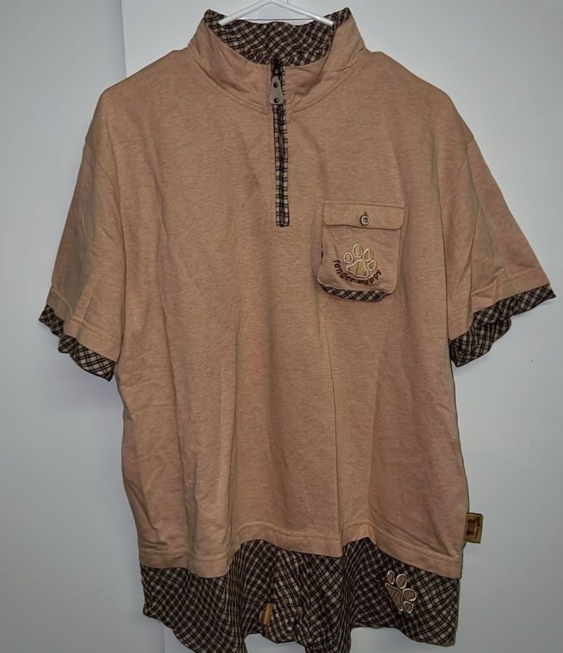 Casual Quarter Zip Tunic Top