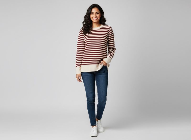 Striped Crewneck Sweater