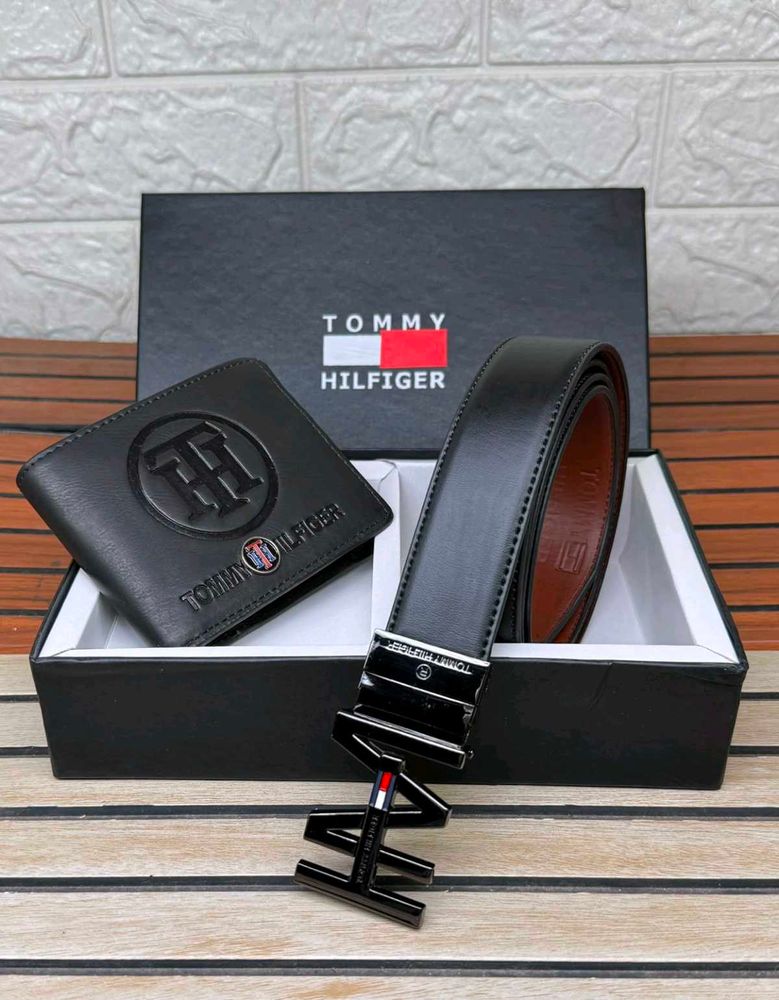Tommy Hilfiger Belt and Wallet Set