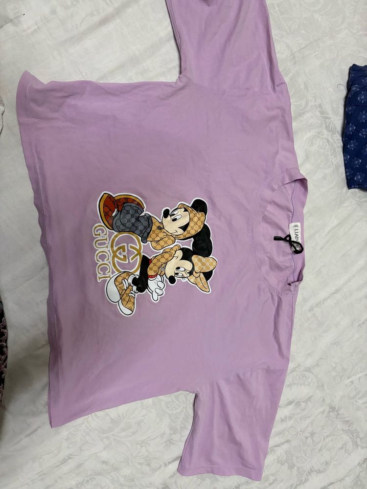 Purple Mickey Gucci T-Shirt