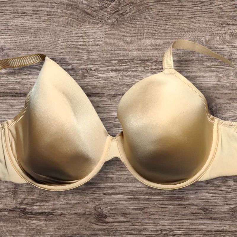 Next UK Comfortable Beige Padded Underwired Bra