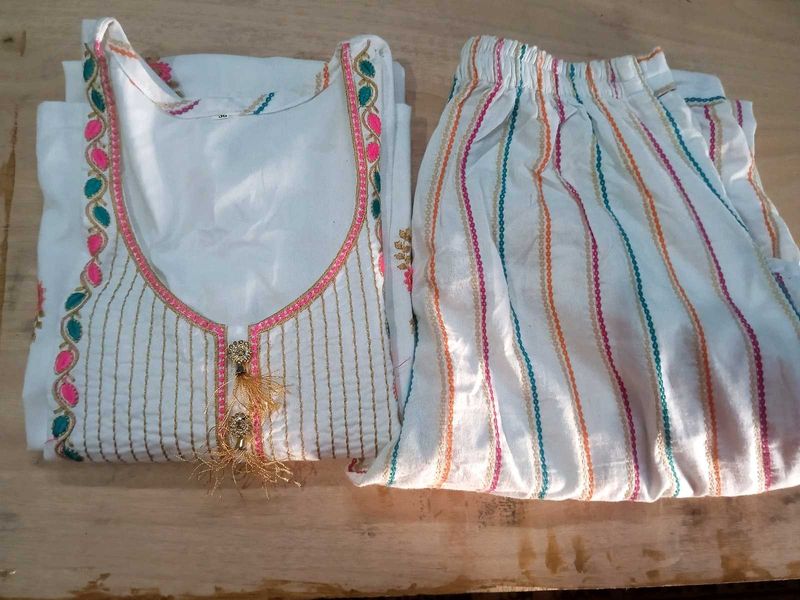 Elegant White Kurta Set