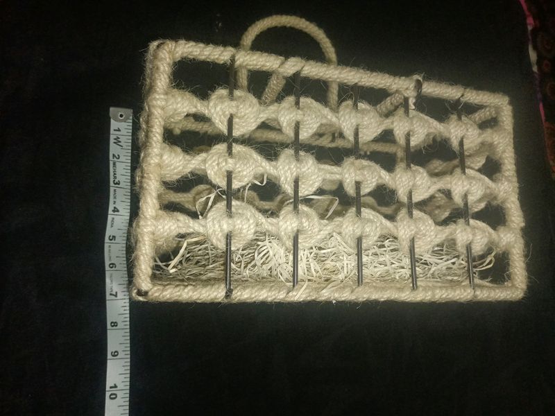 NEW Metal Jute Basket