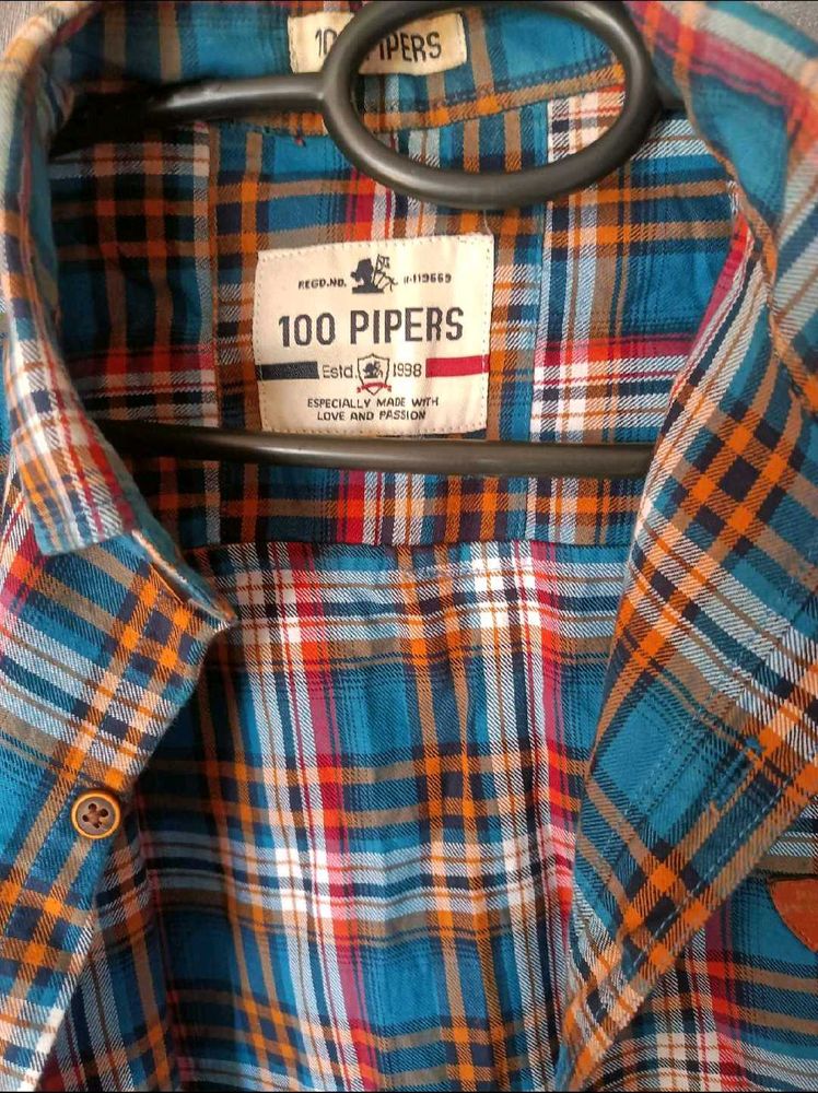100 pipers Flannel t-shirt
