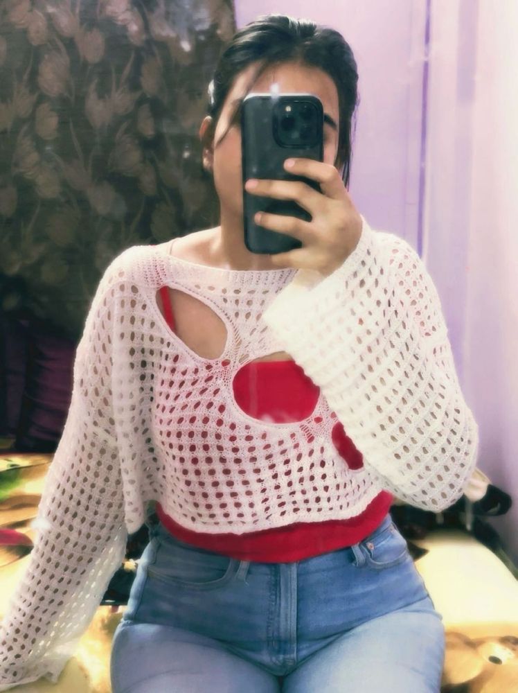 Crochet Knit Crop Top - Stylish &amp; Unique